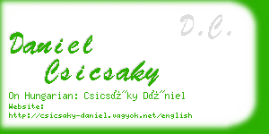 daniel csicsaky business card